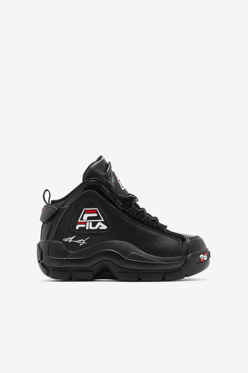 Fila Grant Hill 2 25th Anniversary Edition Små Børn Børn Sort Hvide Rød | 342-YIVJNW