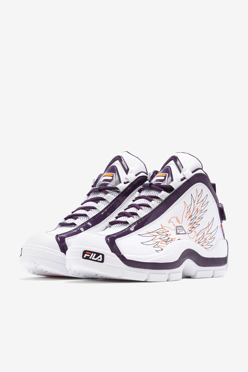 Fila Grant Hill 2 History Støvler Herre Hvide Lilla Orange | 317-WDVTGA