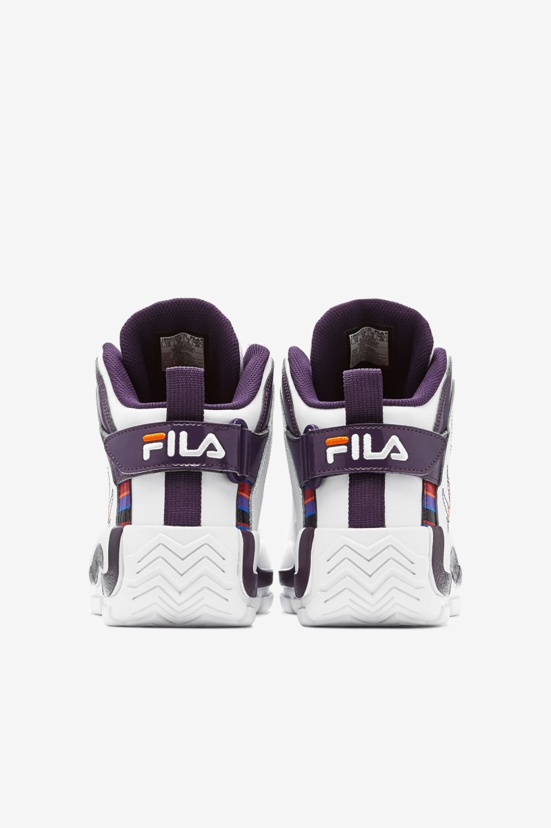 Fila Grant Hill 2 History Støvler Herre Hvide Lilla Orange | 317-WDVTGA