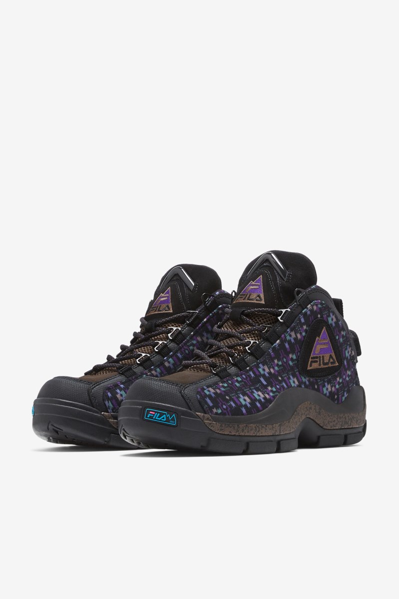 Fila Grant Hill 2 Outdoor Støvler Herre Sort Lilla | 967-QJBXNA