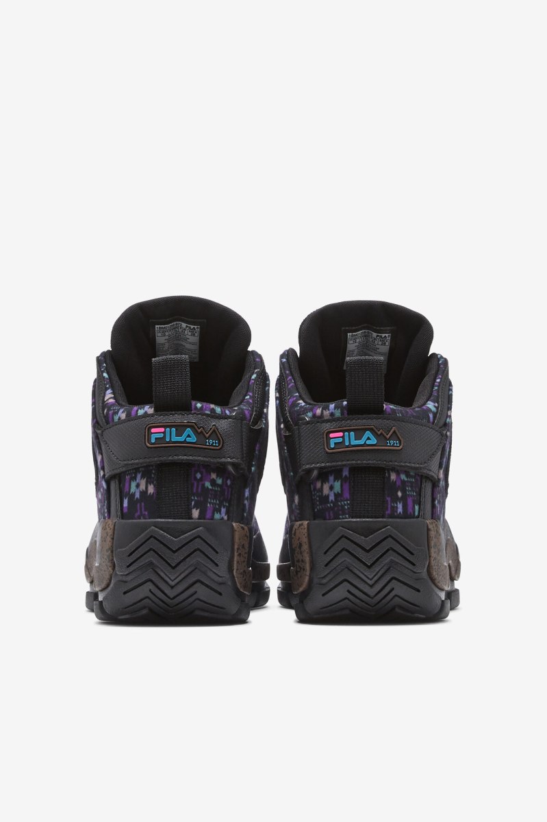 Fila Grant Hill 2 Outdoor Støvler Herre Sort Lilla | 967-QJBXNA