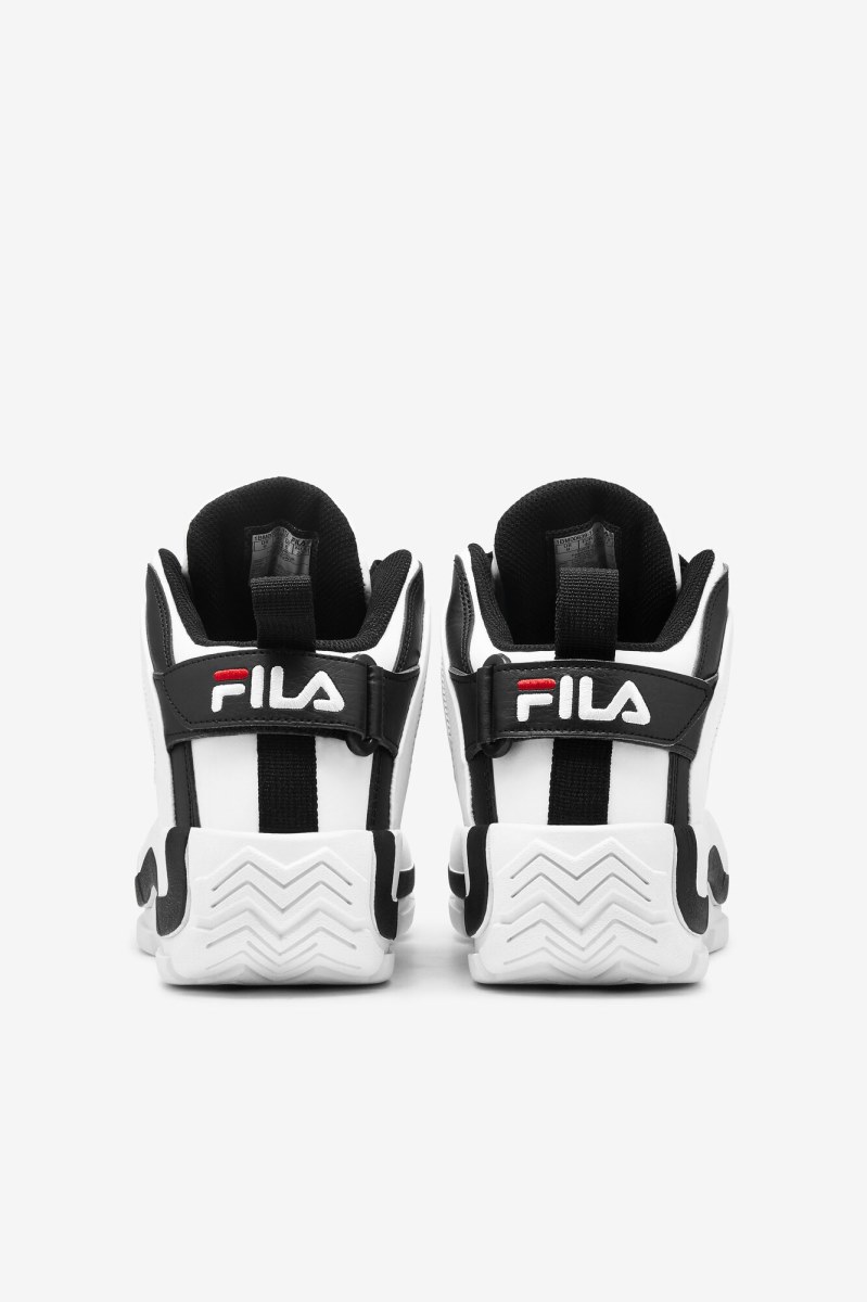 Fila Grant Hill 2 Sneakers Herre Hvide Sort Rød | 940-SMZWRY