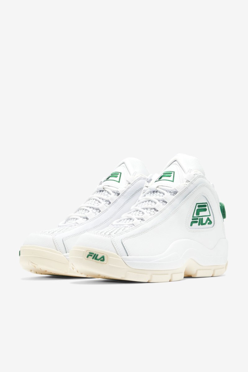 Fila Grant Hill 2 Woven Støvler Herre Hvide | 685-HLMEJR