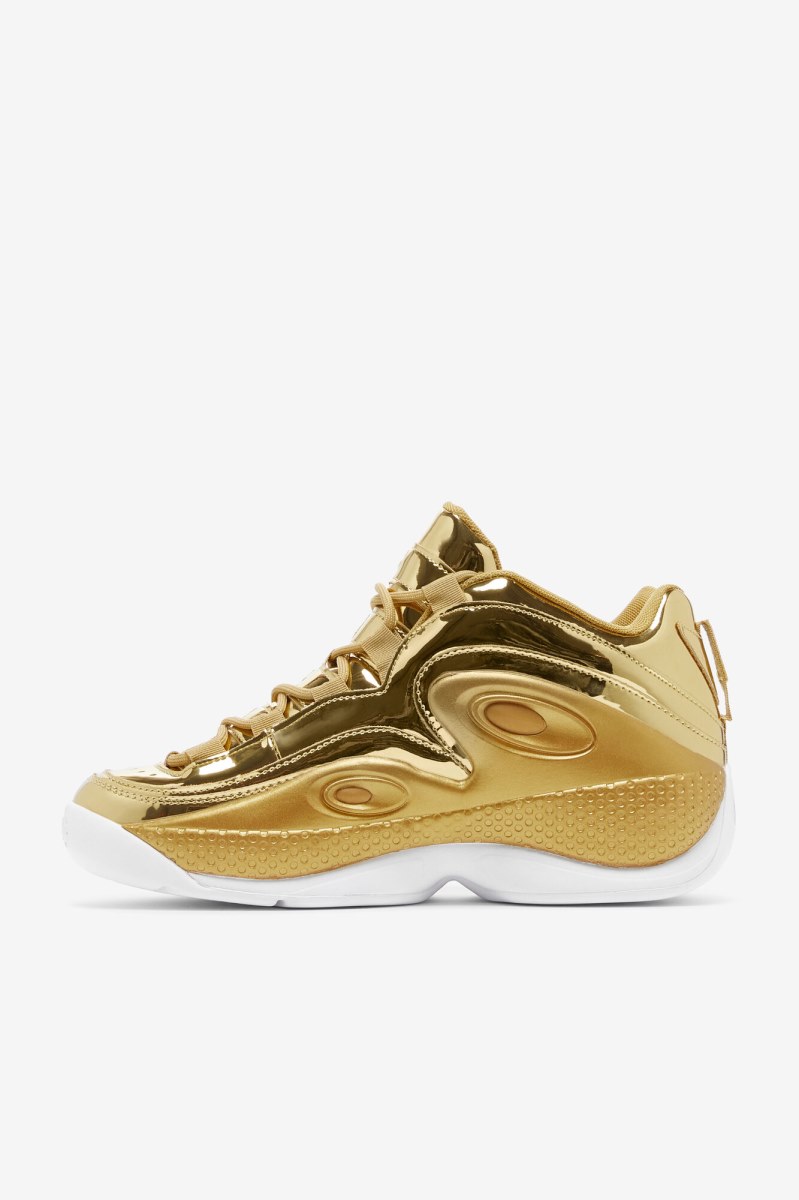 Fila Grant Hill 3 Metallic Støvler Herre Metal Guld Metal Guld Metal Guld | 078-UMIYGE