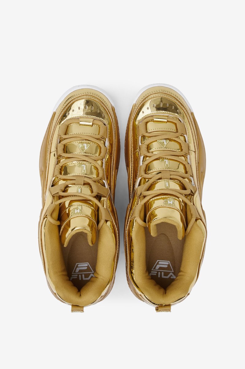 Fila Grant Hill 3 Metallic Støvler Herre Metal Guld Metal Guld Metal Guld | 078-UMIYGE