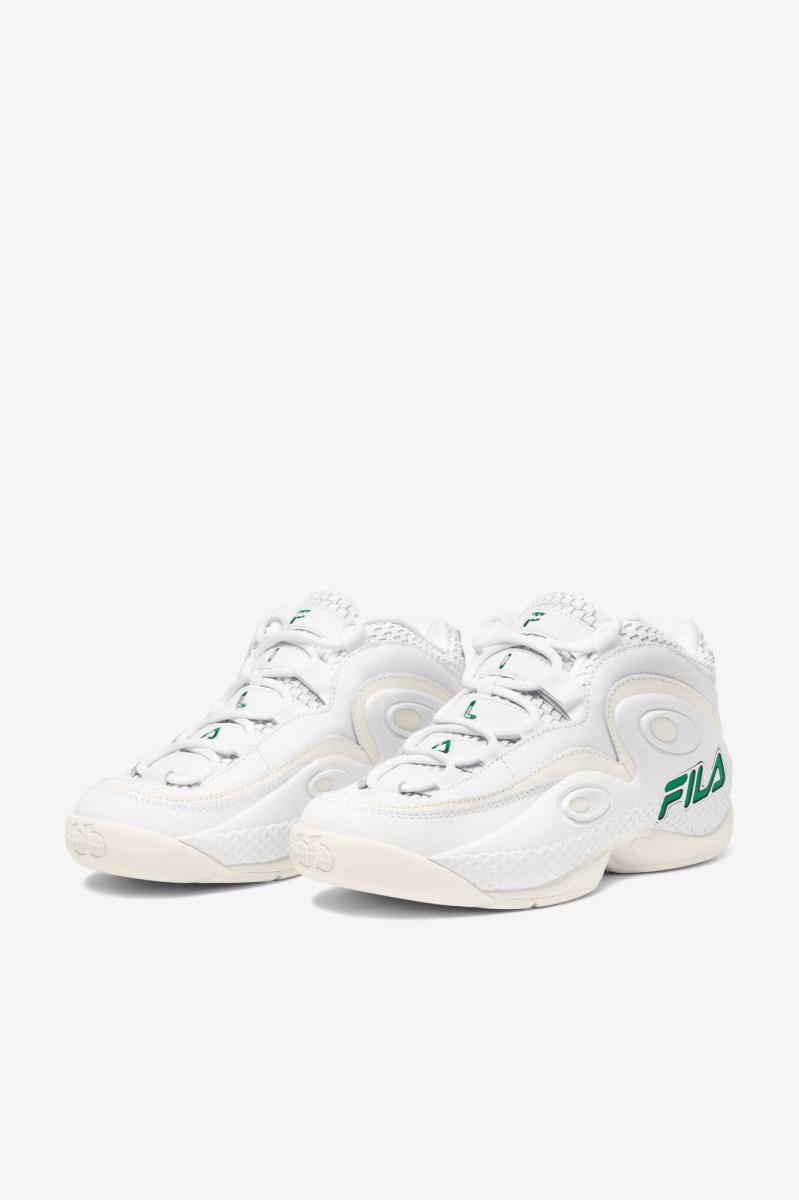 Fila Grant Hill 3 Woven Støvler Herre Hvide | 046-BRXIAS