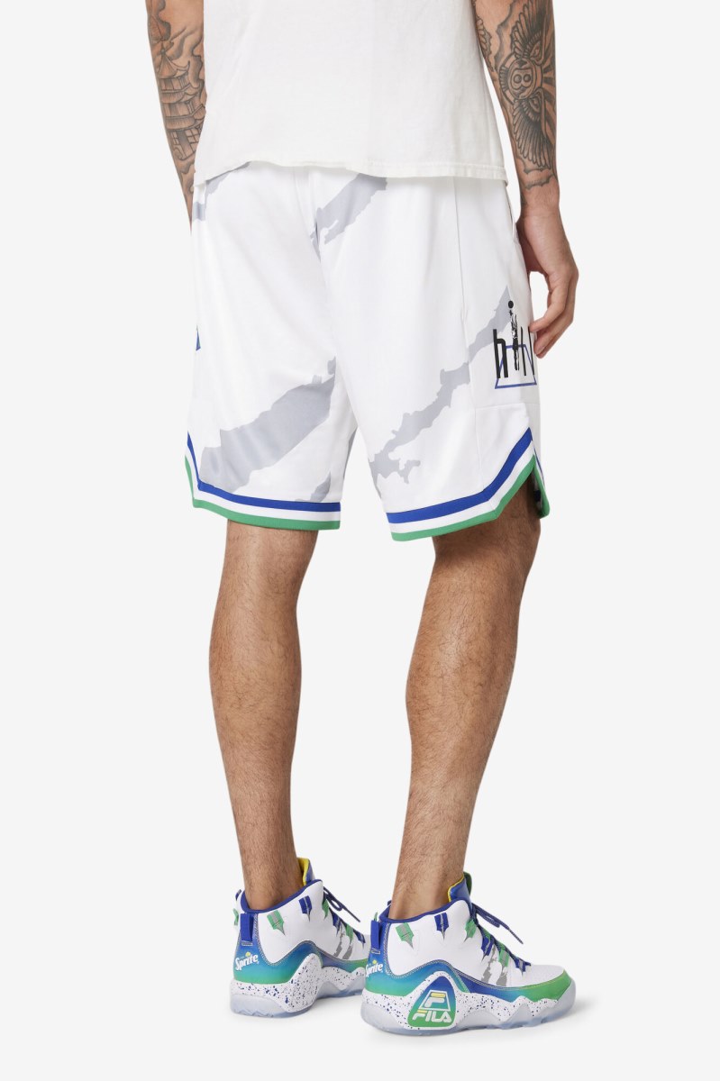 Fila Grant Hill x Sprite Shorts Dame Hvide Blå | 689-BYMGQP