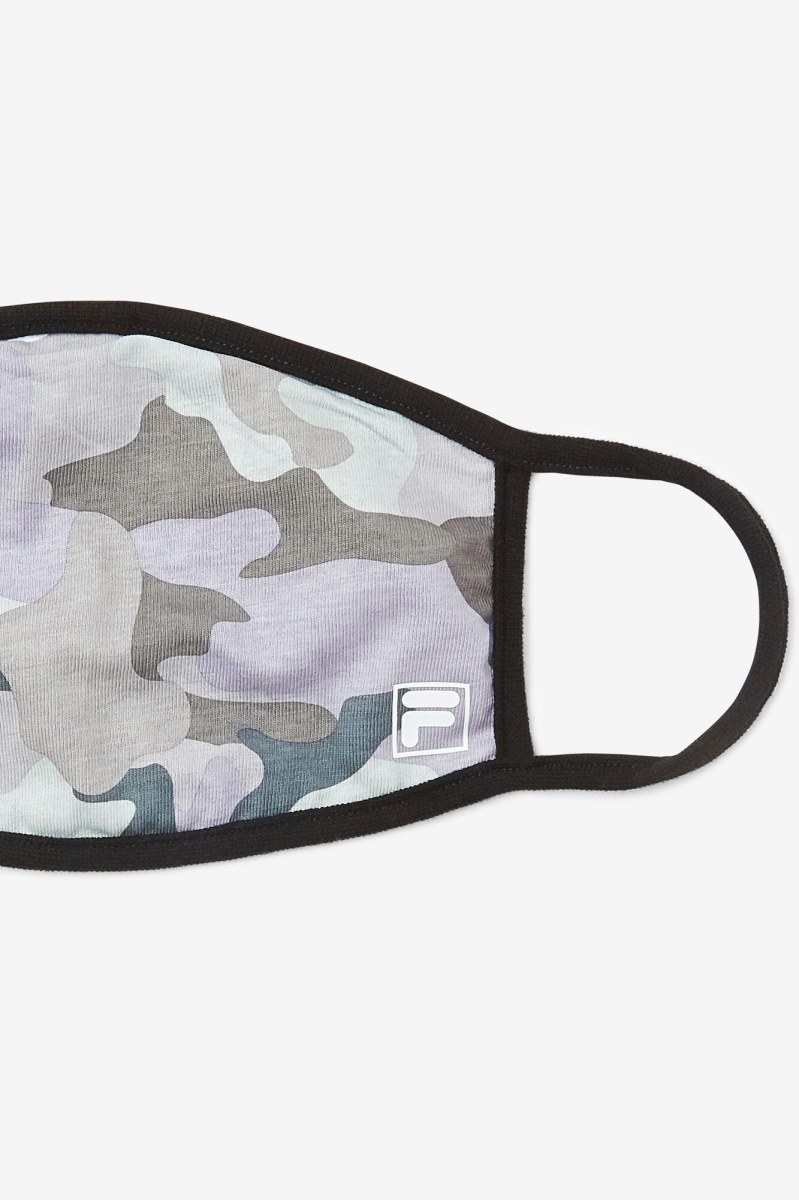 Fila Grey Camouflage Face Mask Udstyr Dame Grå Camo | 256-YWGJXF