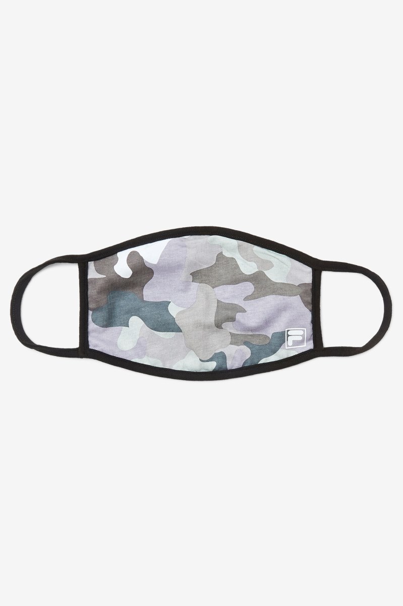 Fila Grey Camouflage Face Mask Udstyr Dame Grå Camo | 256-YWGJXF