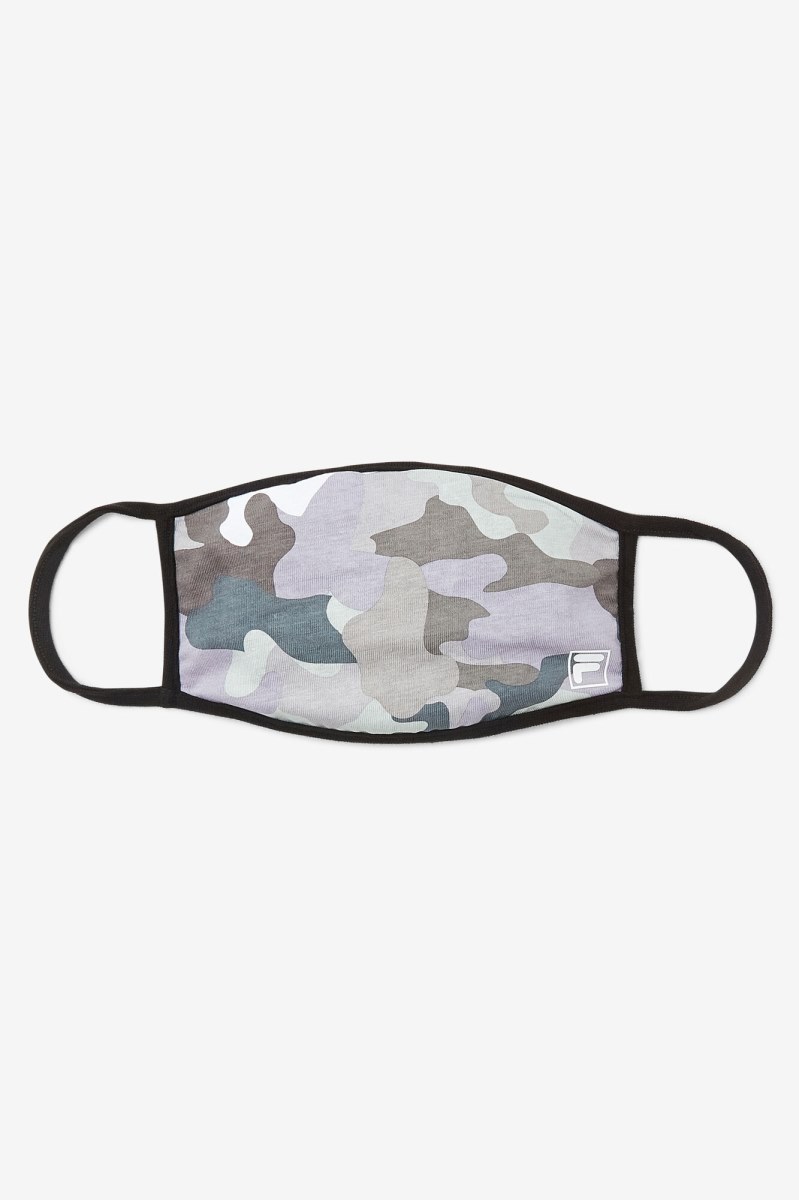 Fila Grey Camouflage Face Mask Udstyr Herre Grå Camo | 285-AMTOEP