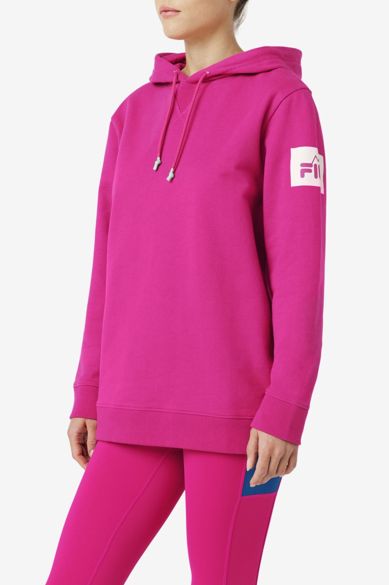 Fila Harmony Hættetrøje Dame Fuchsia | 430-KJFDET