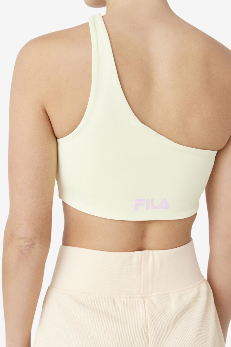 Fila Kady Asymmetric Sports Bh Dame Gul | 537-NUMTGE