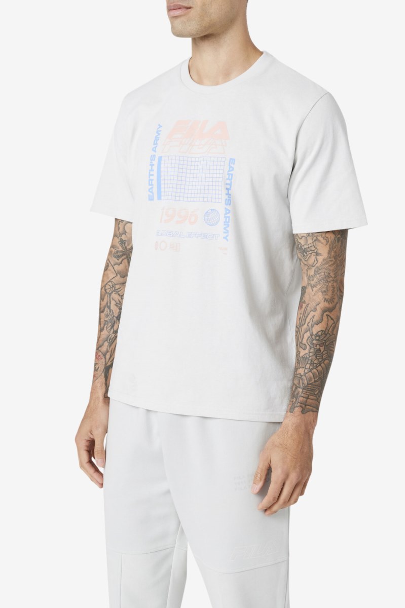 Fila Kosala Tee T Shirts Herre Grå | 364-YSJGXQ