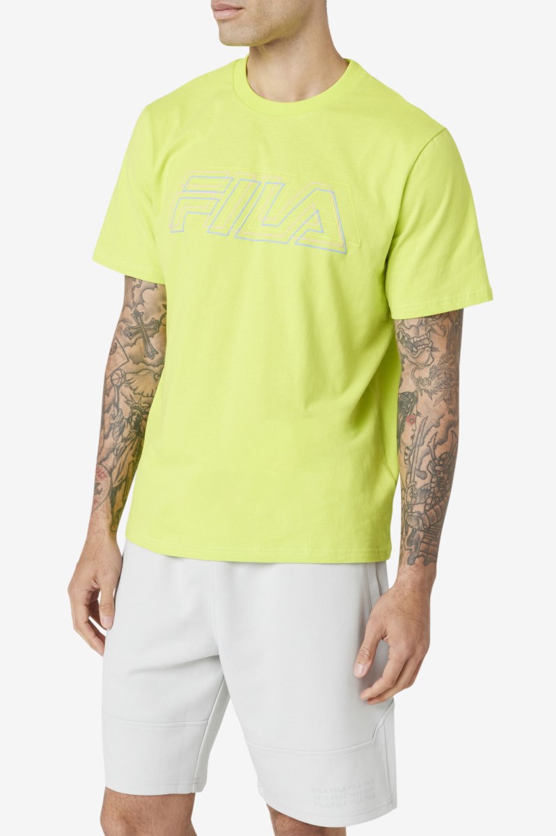 Fila Lakosa Tee T Shirts Herre Lysegrøn | 570-KAEGBZ