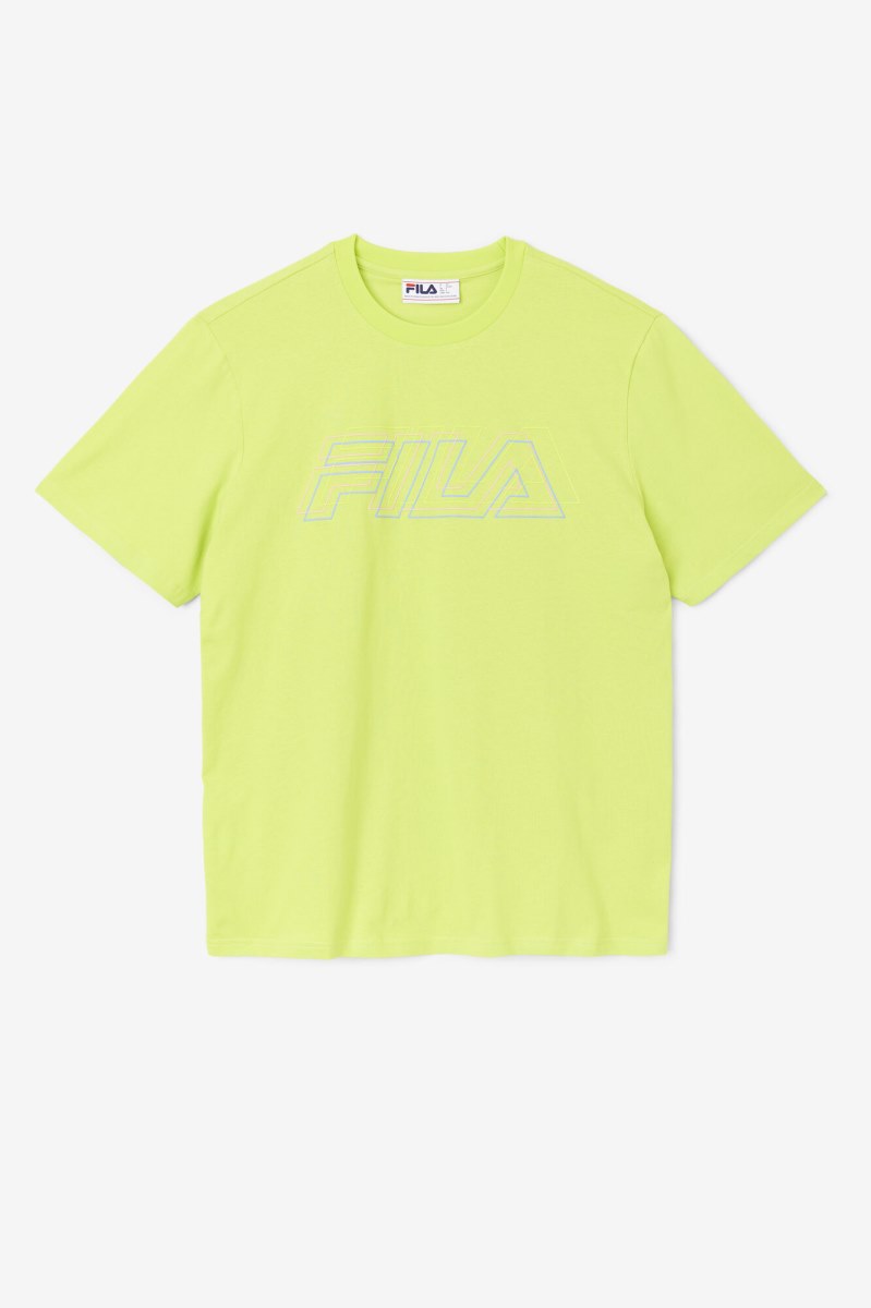 Fila Lakosa Tee T Shirts Herre Lysegrøn | 570-KAEGBZ