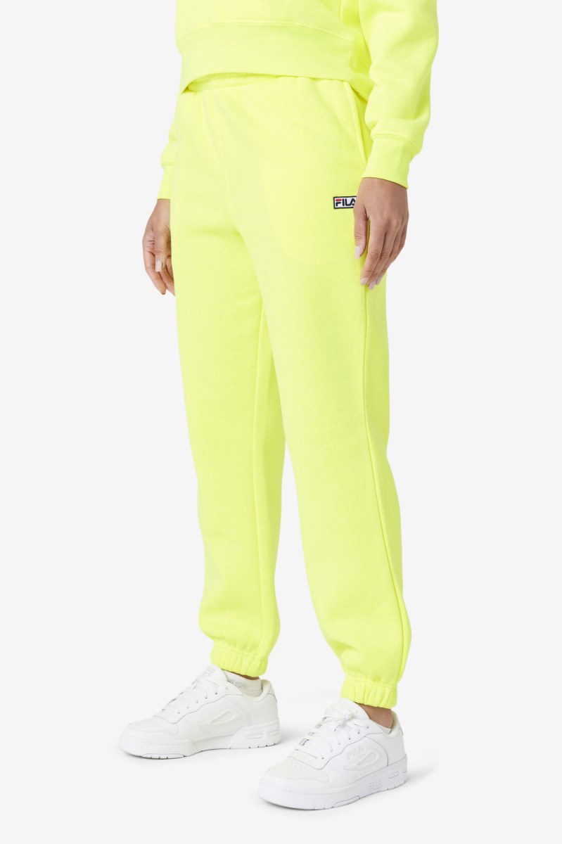 Fila Lassie Joggers Dame Gul | 594-VDZCQT