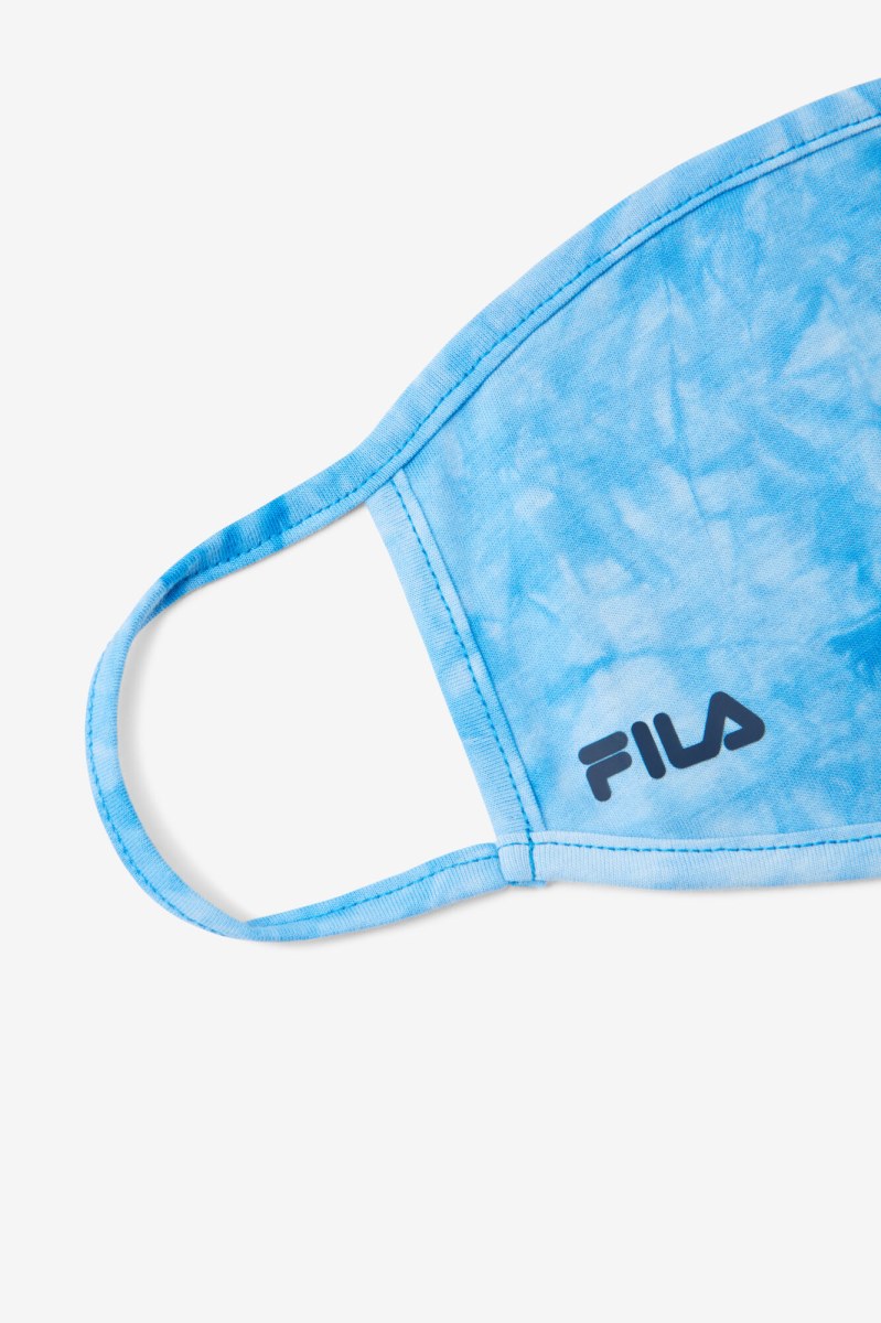 Fila Light Blue Tie Dye Face Mask Udstyr Dame Lyseblå | 182-KHRDTB