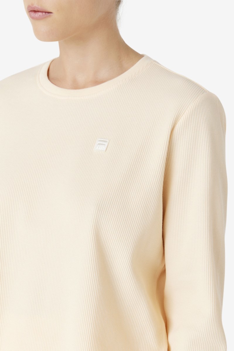 Fila Lina Long Sleeve Dame Koral | 947-UVXNAG