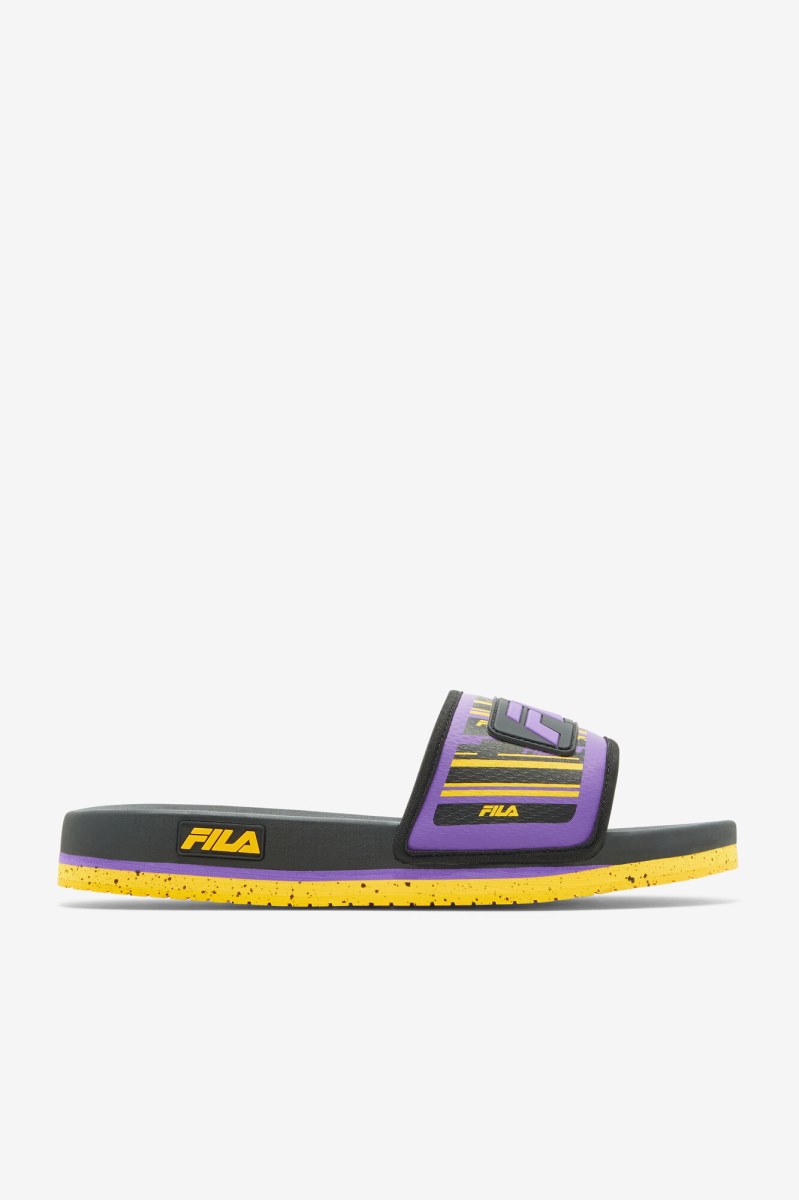 Fila Lunar Badesandaler Herre Sort Guld Lilla | 157-XGUTAY