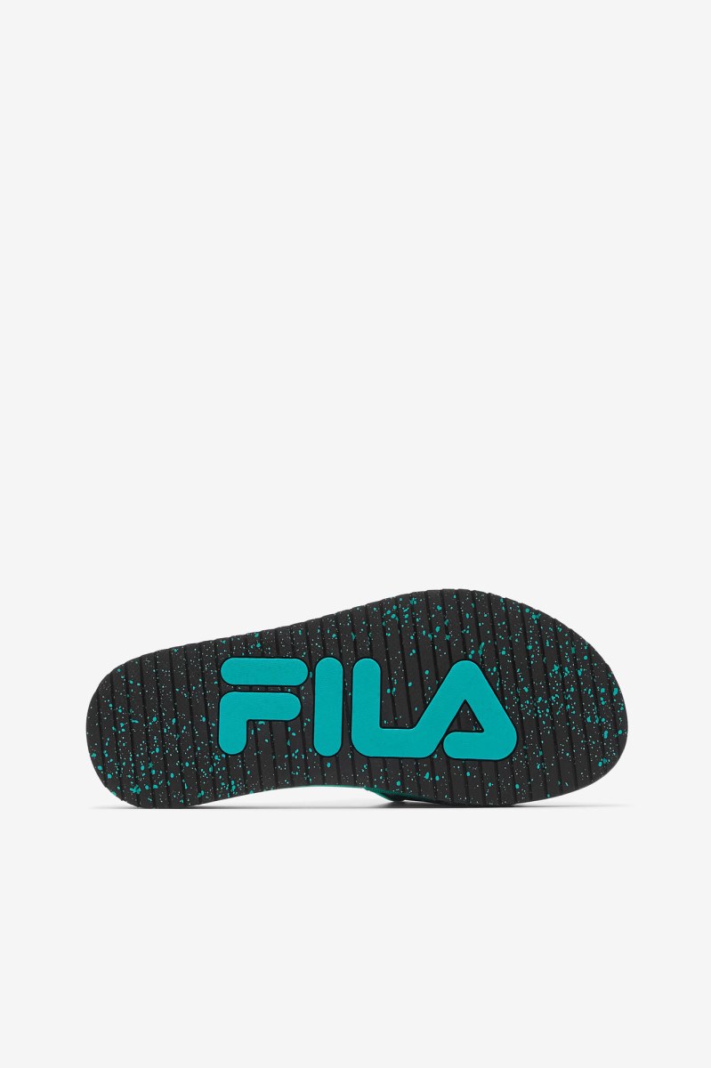 Fila Lunar Badesandaler Herre Sort Lyserød | 420-QEOZDF