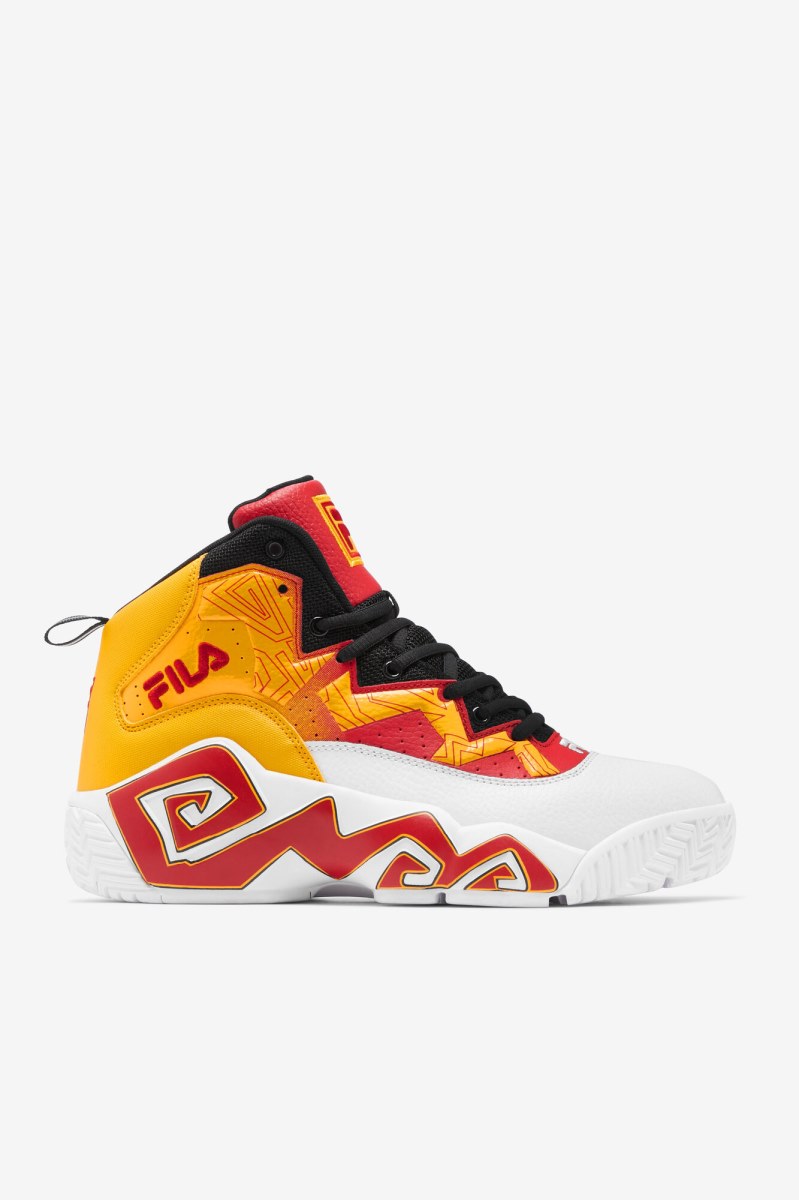 Fila MB Sneakers Herre Hvide Guld Rød | 906-BWSYVF