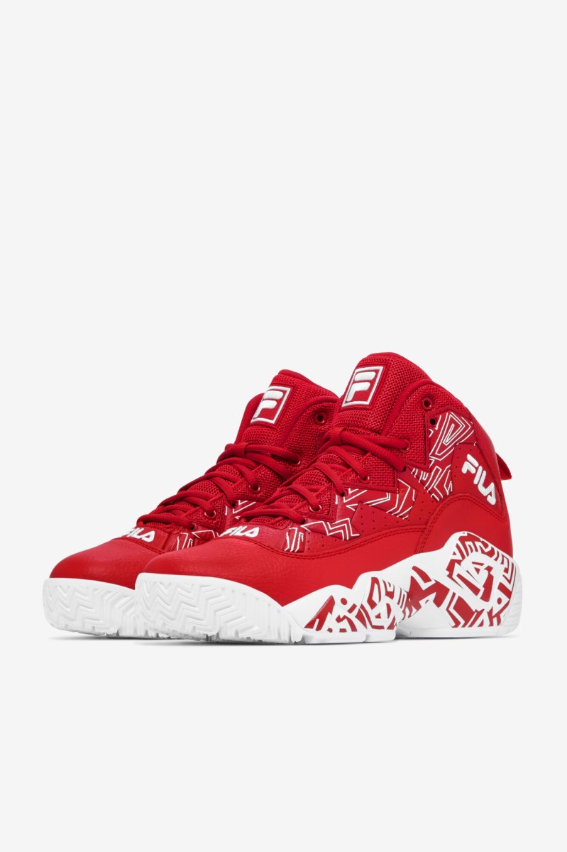 Fila MB Sneakers Herre Rød Hvide | 453-FDLWZK