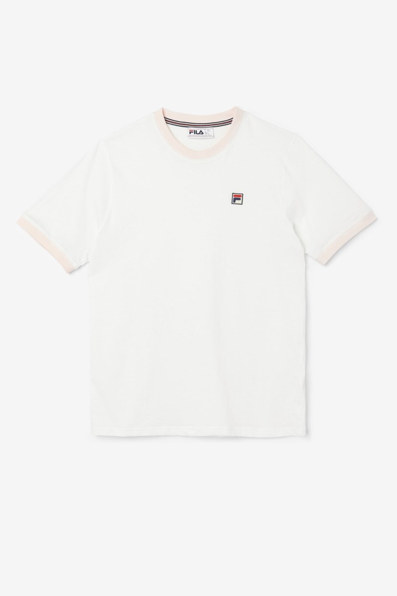 Fila Marconi Ringer Tee T Shirts Herre Lyserød | 051-WJFPHS