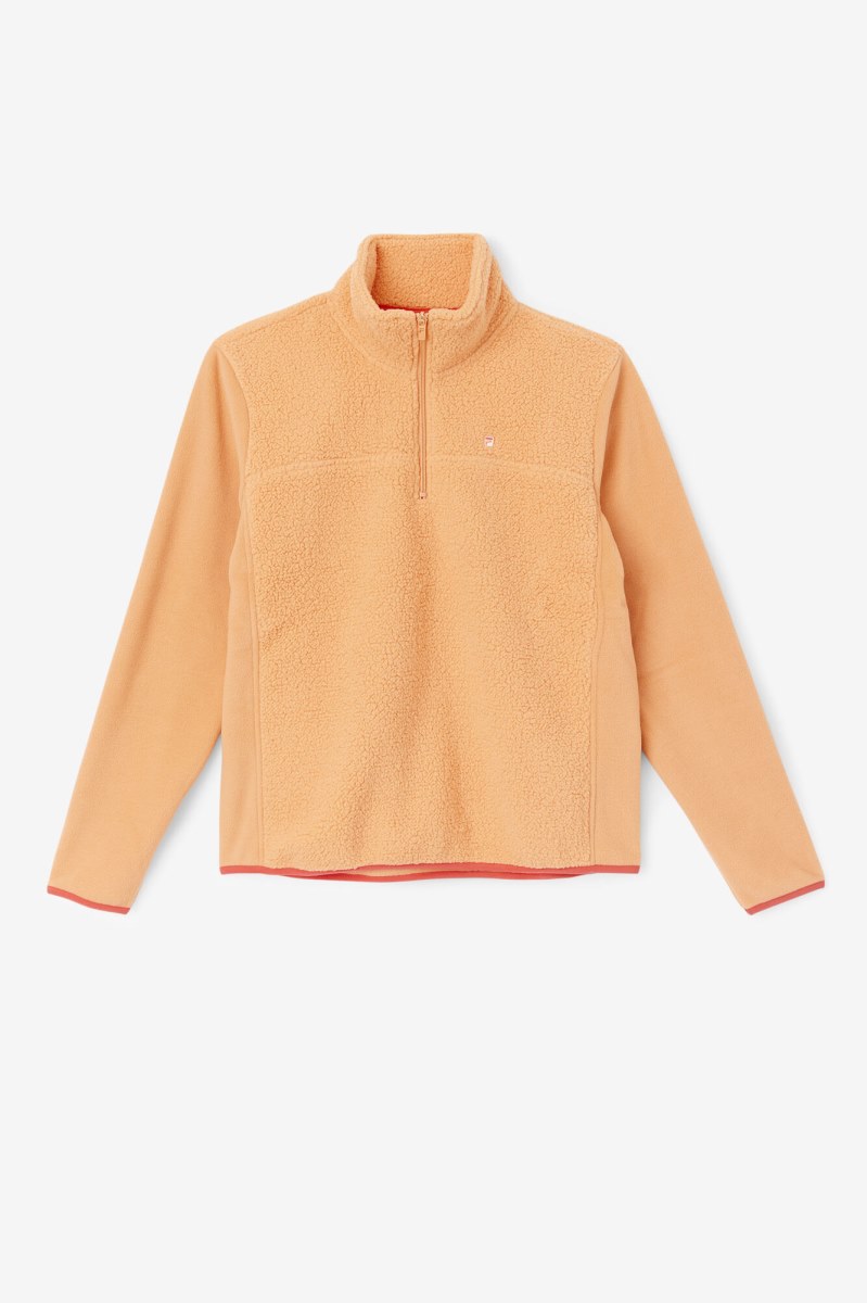 Fila Meadow Quarter Zip Pullover Sweatshirts Dame Orange | 154-OPNXSU