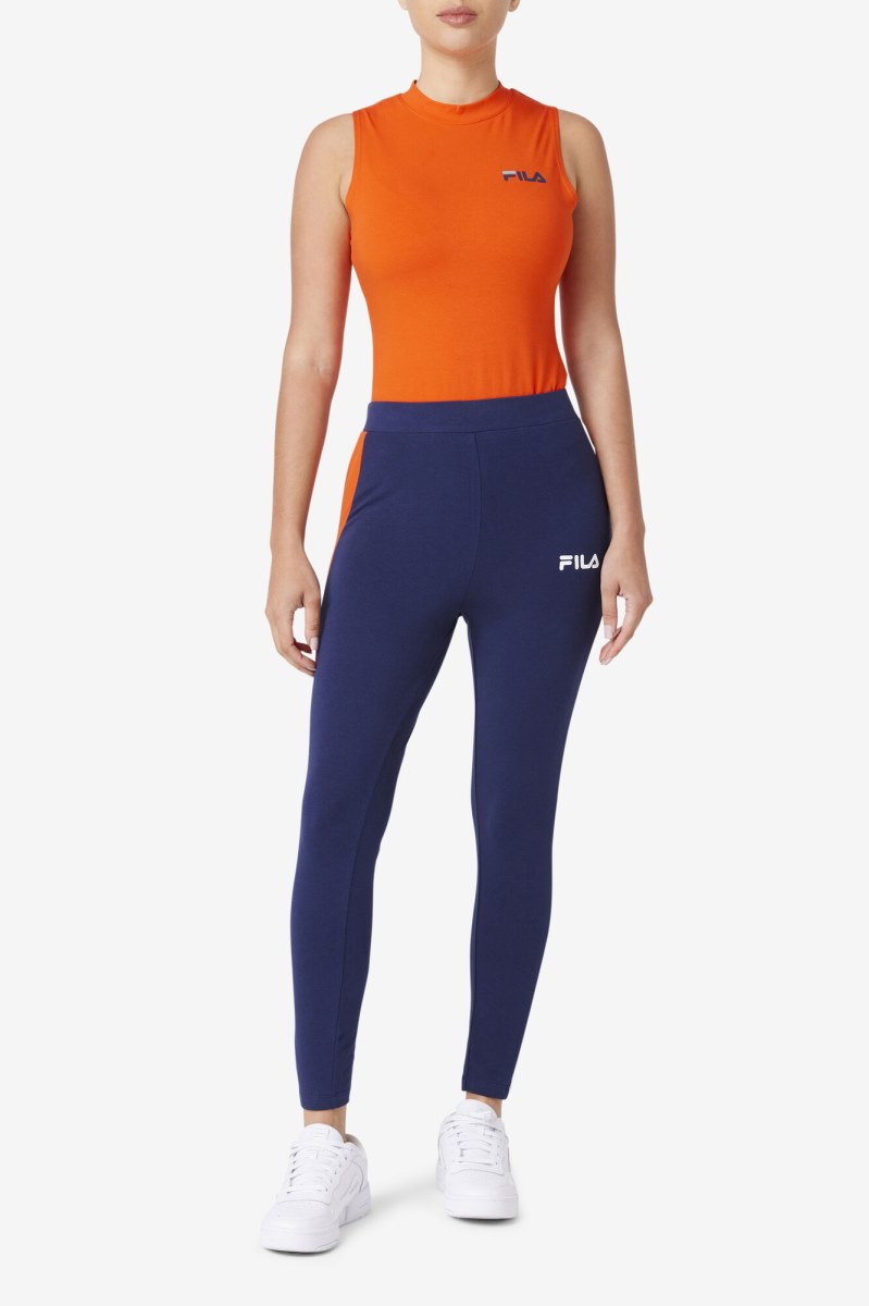 Fila Mercy Leggings Dame Mørkeblå | 190-TMDNFQ