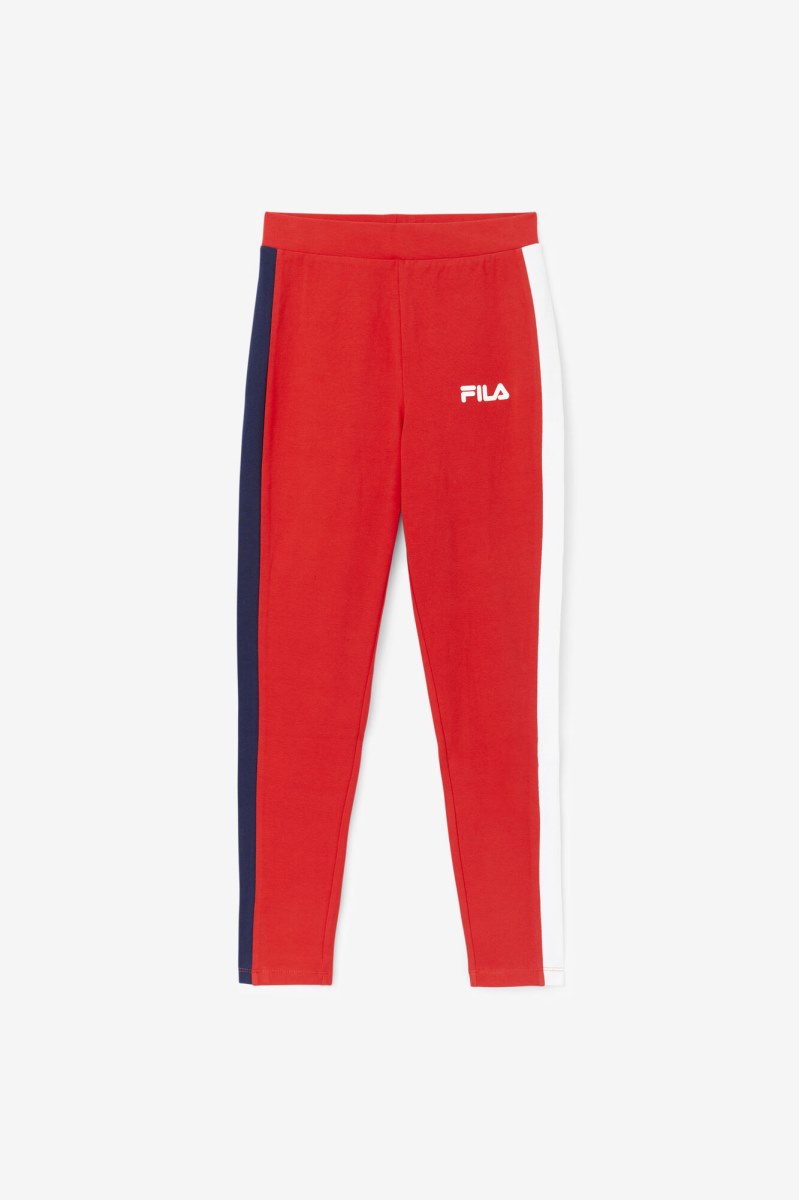 Fila Mercy Leggings Dame Rød | 285-UVZLBJ