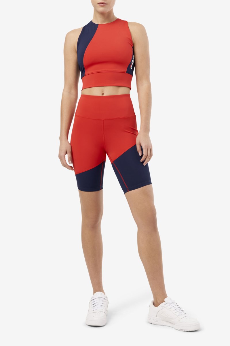 Fila Millie Tank Top Dame Rød | 732-ZMPLAB