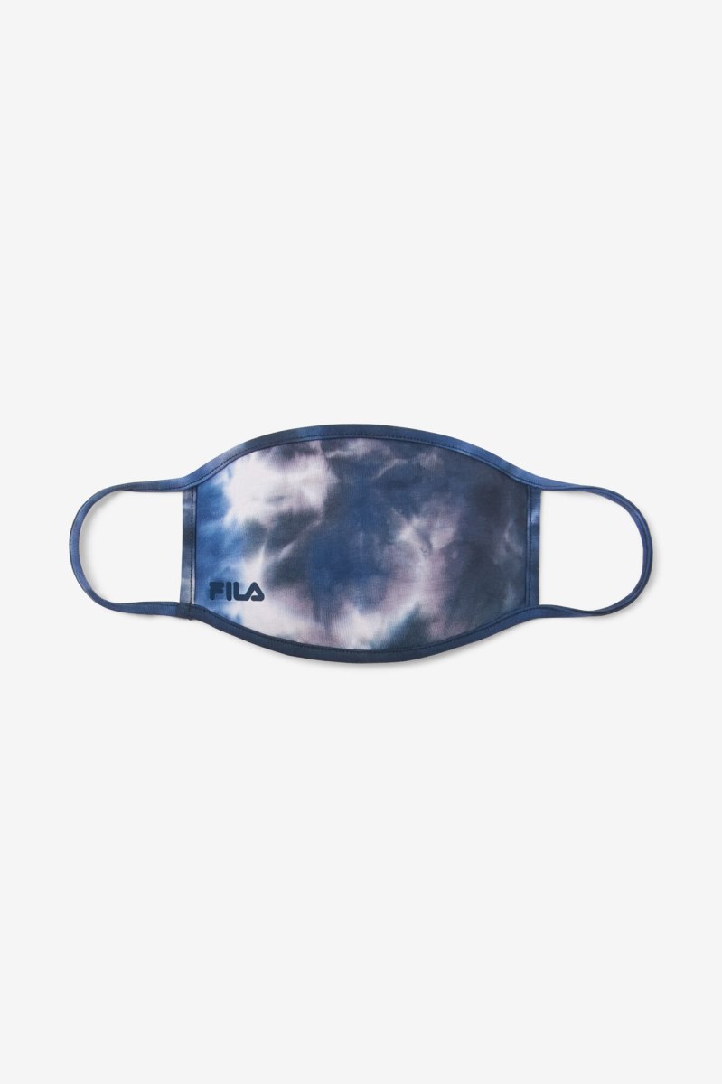 Fila Navy Tie Dye Face Mask Udstyr Dame Blå | 036-EXHKZM