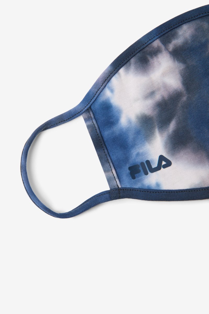 Fila Navy Tie Dye Face Mask Udstyr Dame Blå | 036-EXHKZM