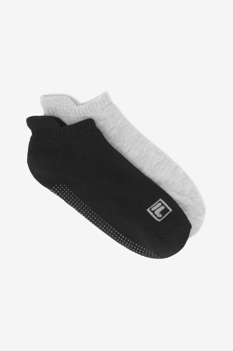 Fila No Show Grip 2-pack Sokker Dame Sort Flerfarvede | 726-EVYWFX