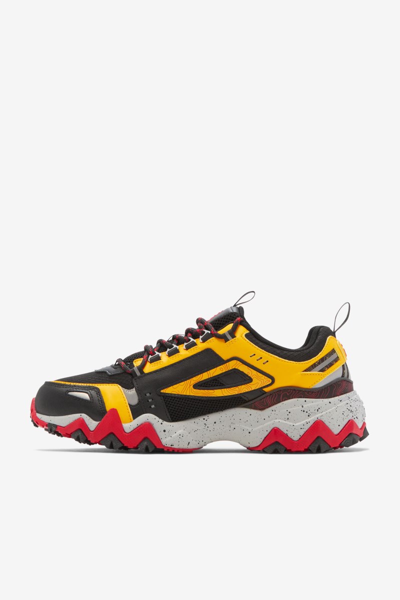 Fila Oakmont Tr Platform shoes Herre Sort Citron Rød | 206-TIYAFW