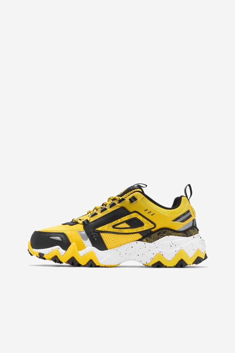 Fila Oakmont Tr Sneakers Dame Citron Sort Hvide | 705-PVTMNE