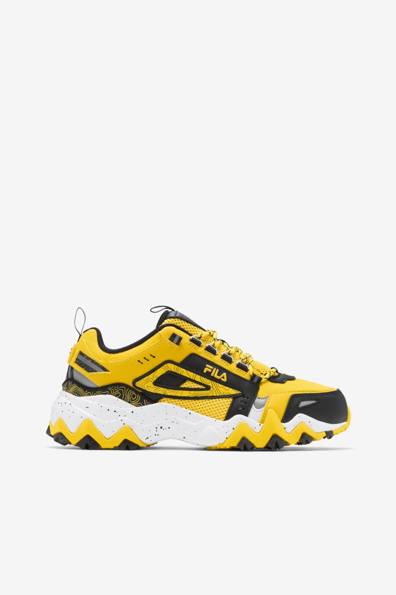 Fila Oakmont Tr Sneakers Dame Citron Sort Hvide | 705-PVTMNE