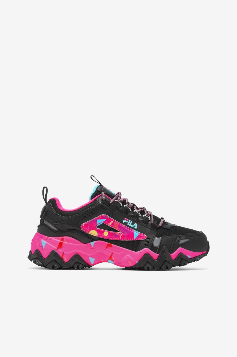 Fila Oakmont Tr Sneakers Dame Sort Lyserød | 893-MYLJFN