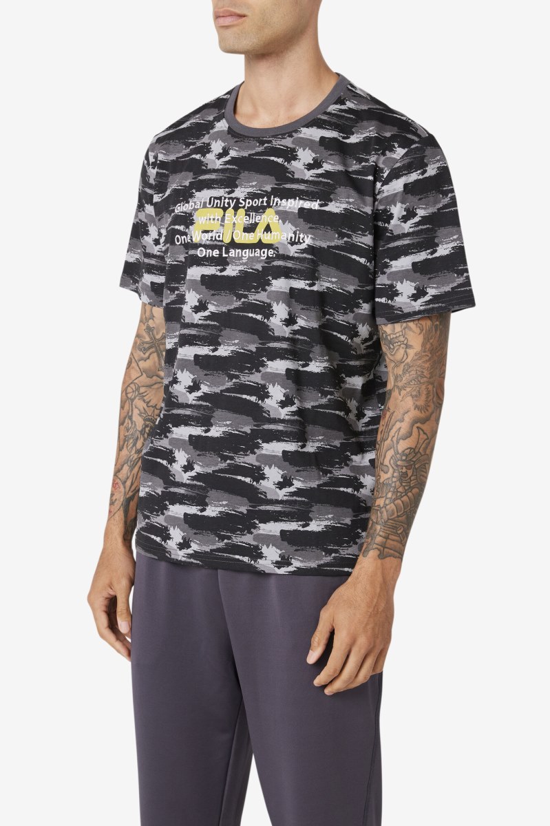 Fila Pepacton Tee T Shirts Herre Camo | 124-AZQKTB