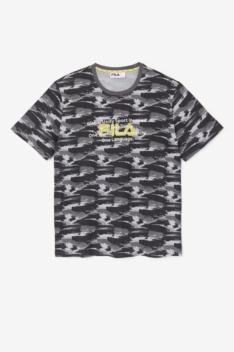 Fila Pepacton Tee T Shirts Herre Camo | 124-AZQKTB