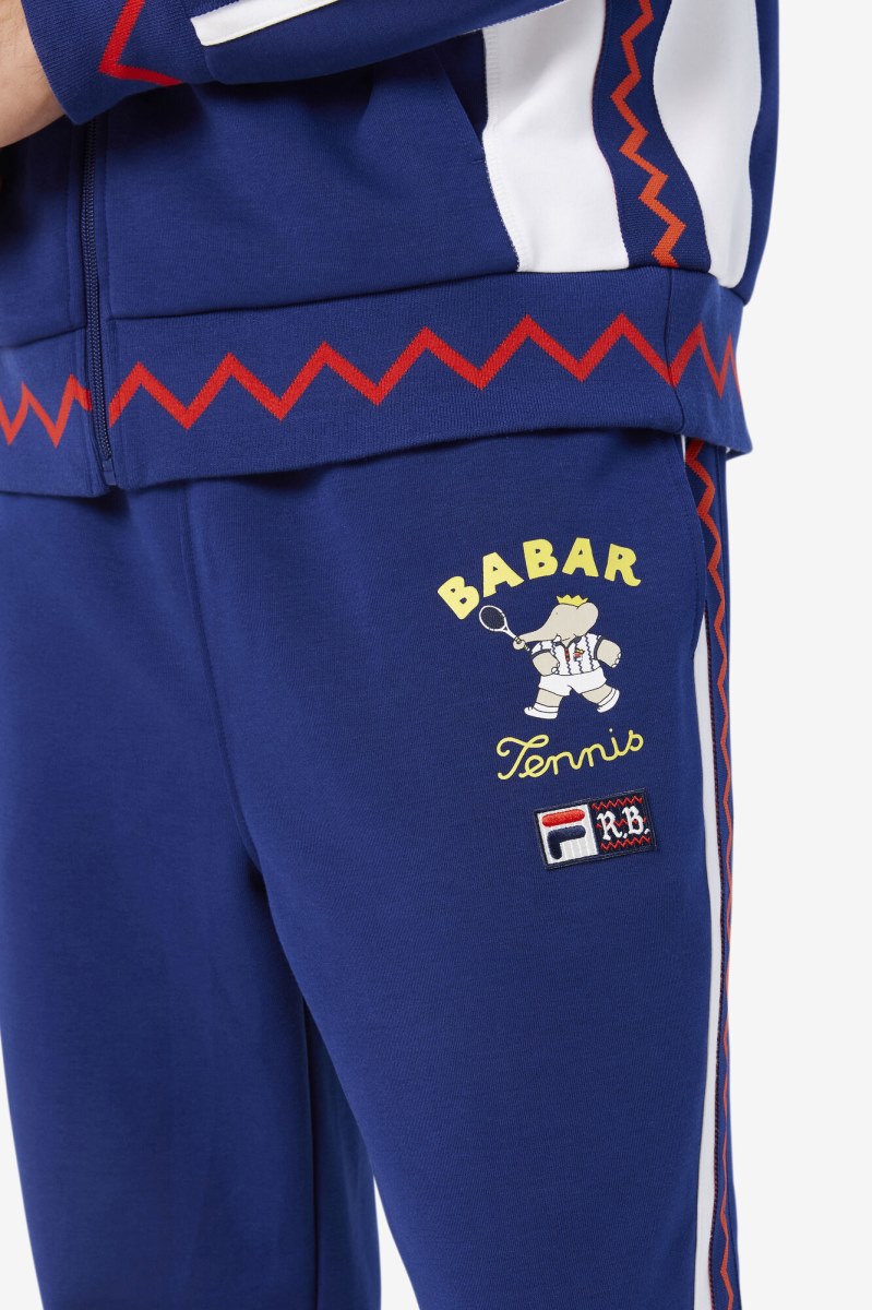 Fila RB Babar Evertt Joggers Dame Blå Hvide | 169-XJOHSV