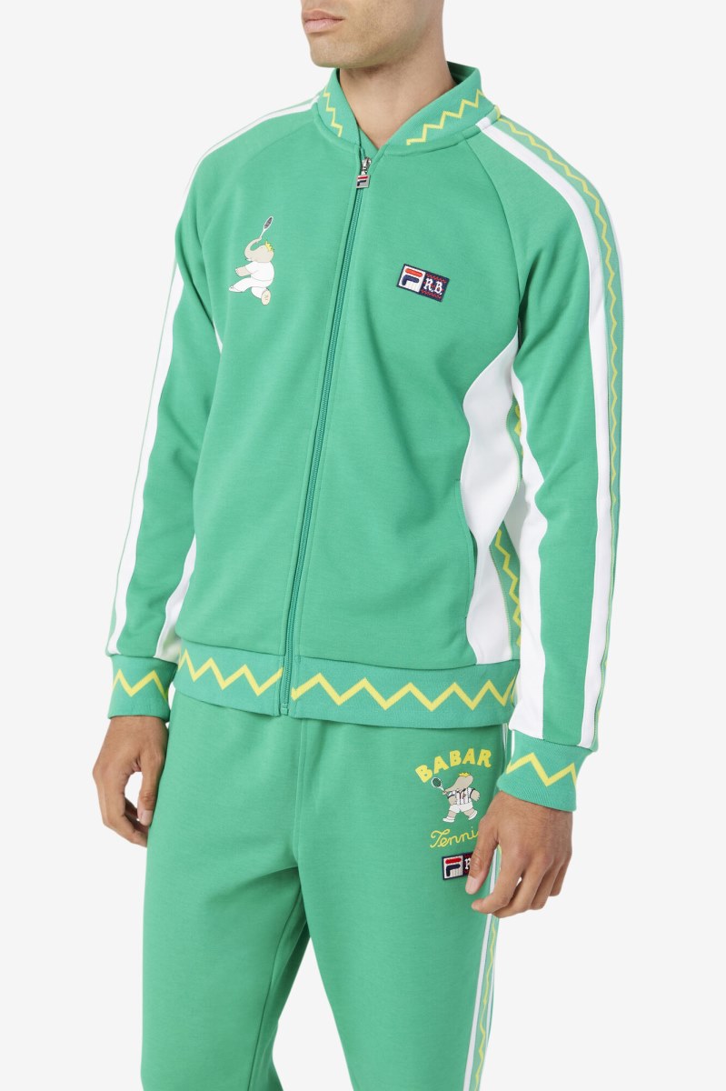 Fila RB Babar Iggy Casual Jakker Dame Dyb Mintgrønne Hvide | 021-SRGQET