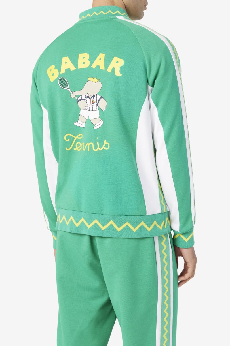 Fila RB Babar Iggy Casual Jakker Dame Dyb Mintgrønne Hvide | 021-SRGQET