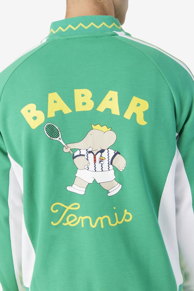 Fila RB Babar Iggy Casual Jakker Dame Dyb Mintgrønne Hvide | 021-SRGQET