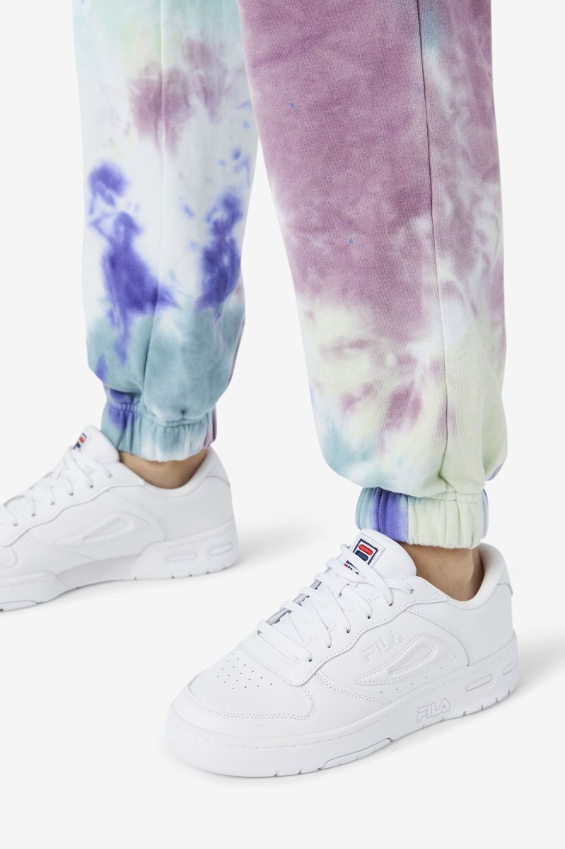 Fila Raleigh Tie Dye Joggers Dame Blå | 864-SYACQL