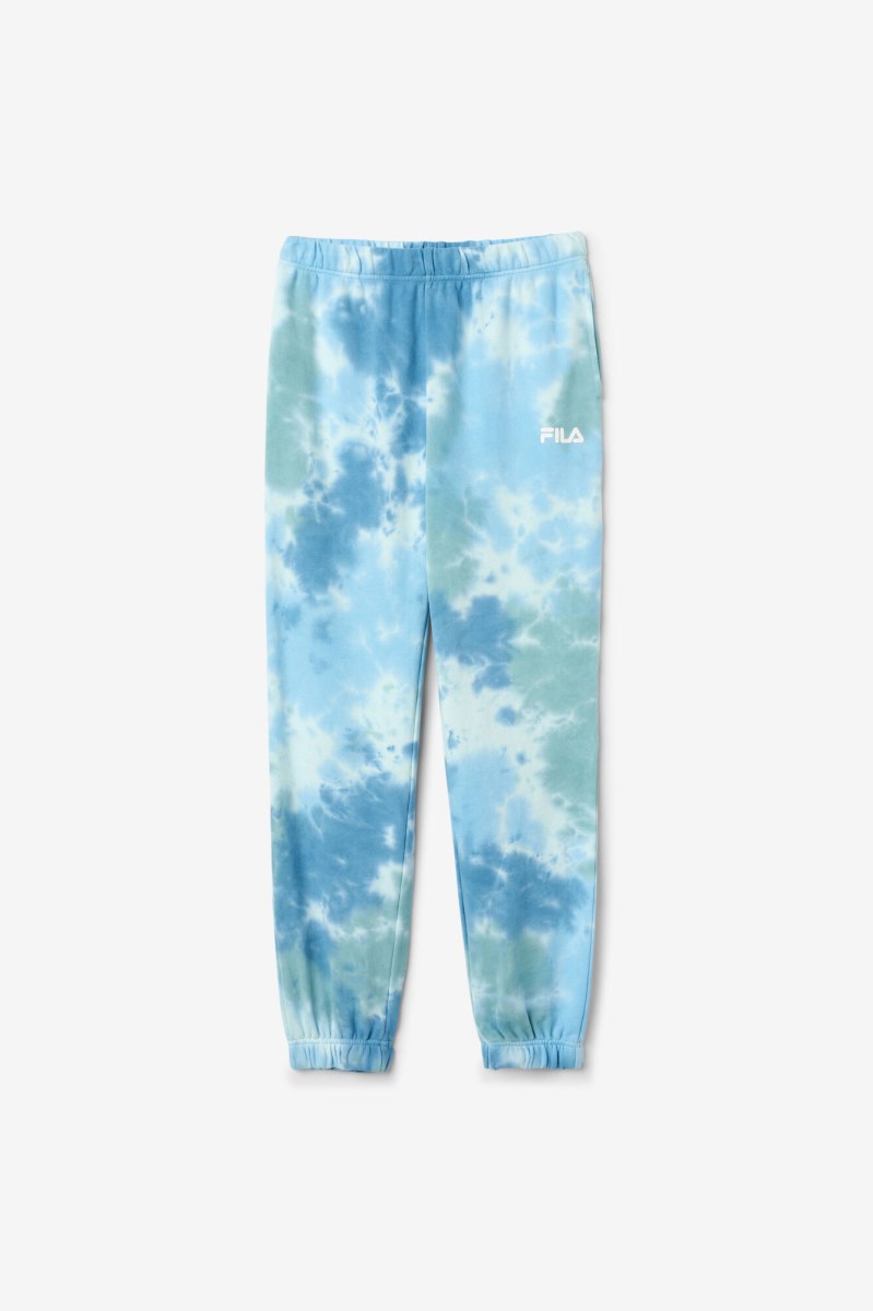 Fila Raleigh Tie Dye Joggers Dame Hvide | 075-TFIBMO