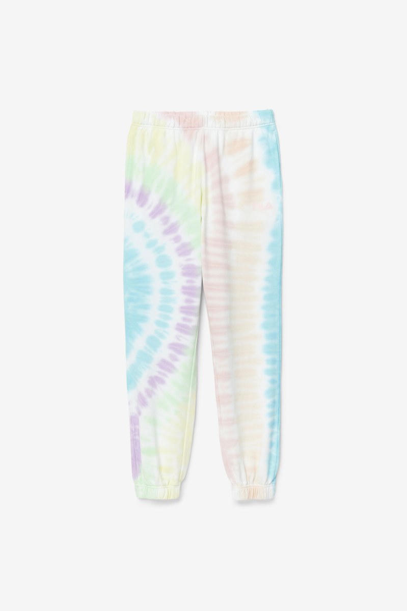 Fila Raleigh Tie Dye Joggers Dame Hvide | 162-ONGLEP