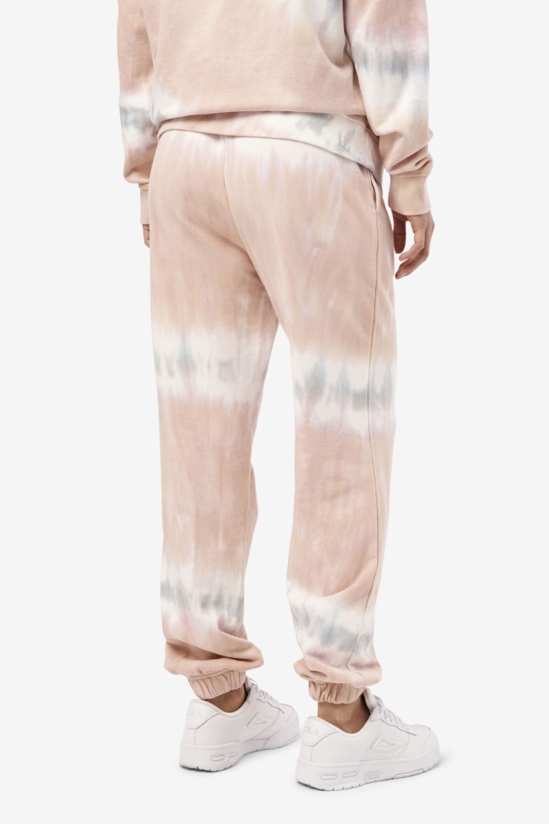 Fila Raleigh Tie Dye Joggers Dame Hvide | 340-VTHLXY