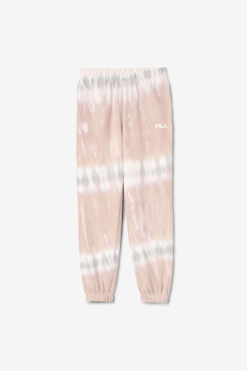 Fila Raleigh Tie Dye Joggers Dame Hvide | 340-VTHLXY