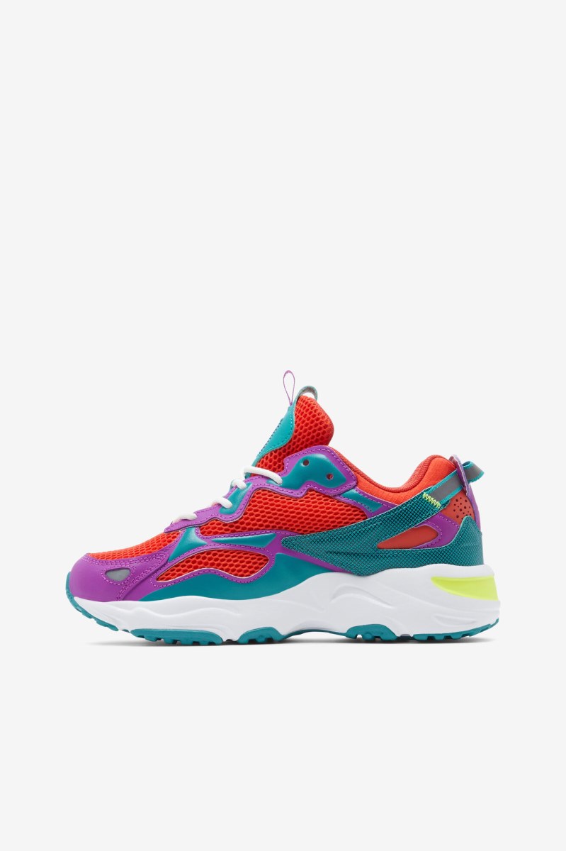 Fila Ray Tracer Apex Track Sko Dame Lilla Grøn Blomster | 372-SGDMZT